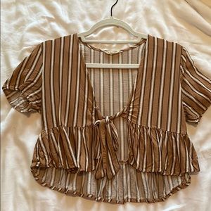 Pacsun L.A. Hearts Tied Crop Top